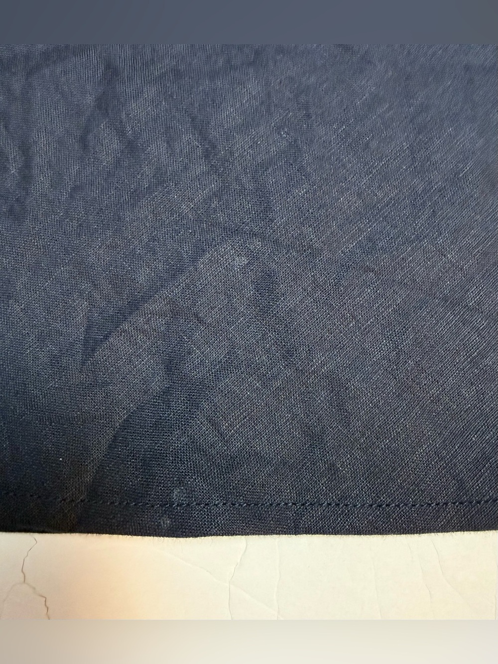 NWT Madewell Navy Linen Maxi Skirt with Subtle A-Line Silhouette size 00 - Picture 15 of 15